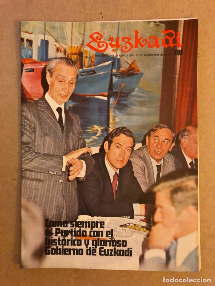 Collection Magazines and Newspapers: EUZKADI N&deg;110 (1979). BOLET&Iacute;N INFORMATIVO DEL PARTIDO NACIONALISTA VASCO.