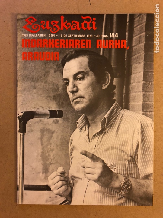 Collection Magazines and Newspapers: EUZKADI N&deg;144 (1979). BOLET&Iacute;N INFORMATIVO DEL PARTIDO NACIONALISTA VASCO. BAI ESTATUTOARI