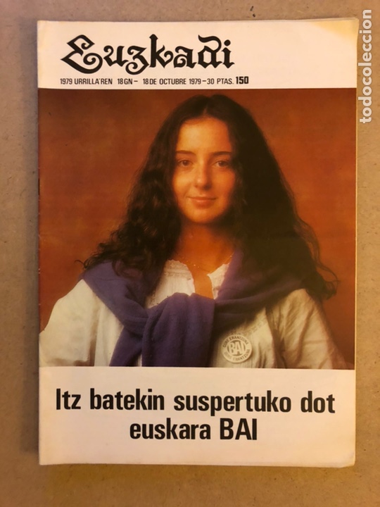 Collectionnisme de Revues et Journaux: EUZKADI N&deg;150 (1979). BOLET&Iacute;N INFORMATIVO DEL PARTIDO NACIONALISTA VASCO. BAI ESTARUARI