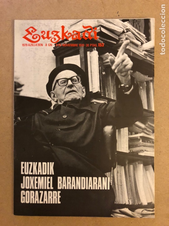 Collection Magazines and Newspapers: EUZKADI N&deg;153 (1979). BOLET&Iacute;N INFORMATIVO DEL PARTIDO NACIONALISTA VASCO. JOXEMIEL BARANDIARAN,..