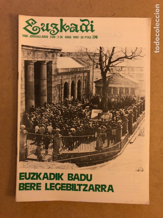 Collection Magazines and Newspapers: EUZKADI N&deg;174 (1980). BOLET&Iacute;N INFORMATIVO DEL PARTIDO NACIONALISTA VASCO