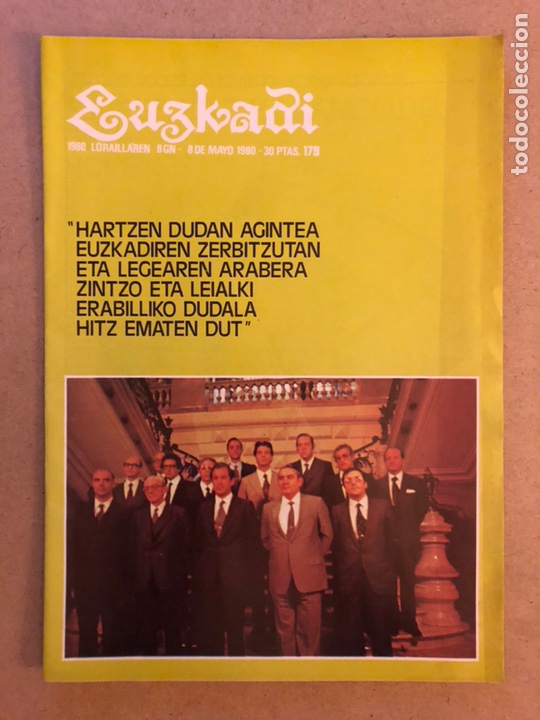 Collection Magazines and Newspapers: EUZKADI N&deg;179 (1980). BOLET&Iacute;N INFORMATIVO DEL PARTIDO NACIONALISTA VASCO.