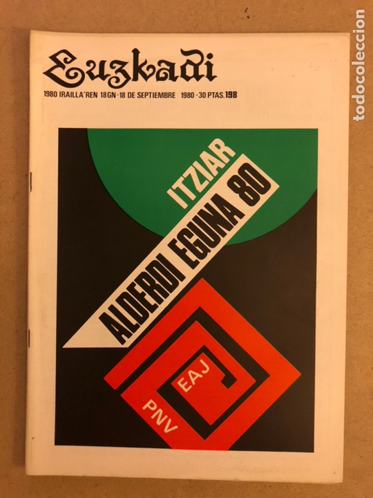 Collection Magazines and Newspapers: EUZKADI N&deg;198 (1980). BOLET&Iacute;N INFORMATIVO DEL PARTIDO NACIONALISTA VASCO. ALDERDI EGUNA EN ITZIAR