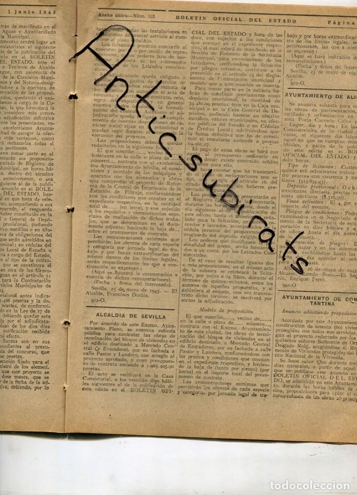 Collezionismo di Riviste e Giornali: BOLETIN 1945 AYUNTAMIENTO DE CONSTANTINA NAJERA CARBALLO FERROCARRIL ORUSCO-ALOGEN  FOSFOROS