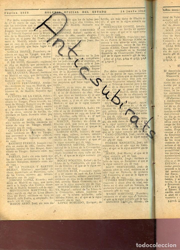 Collection Magazines and Newspapers: BOLETIN A&Ntilde;O 1945 MASONERIA LOGIA DE TANGER ABD-EL-AZIZ ISIDORO MAIQUEZ LORA DEL RIO RONDA MARBELLA