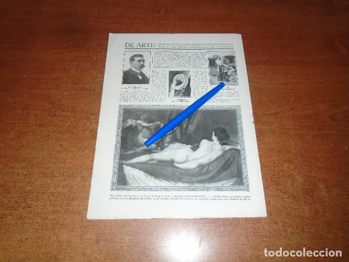 Coleccionismo de revistas y peri&oacute;dicos: RETAL 1910: EMILIO SALA. AUTENTICIDAD CUADRO DE VEL&Aacute;ZQUEZ. TATRO. CONCHITA RUIZ Y SIM&Oacute; RASO