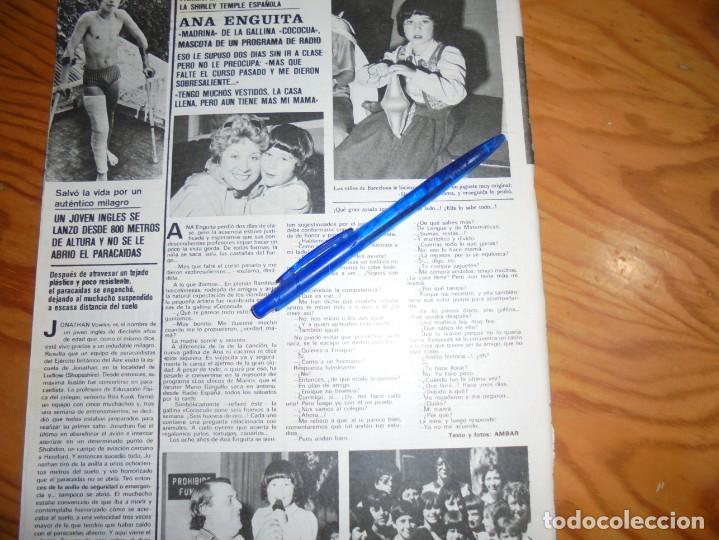 Collectionnisme de Revues et Journaux: RECORTE : 1&ordm; ENTREVISTA EN SERIO CON ANA ANGUITA, DE ENRIQUE Y ANA. SEMANA, OCTBRE 1978 ()