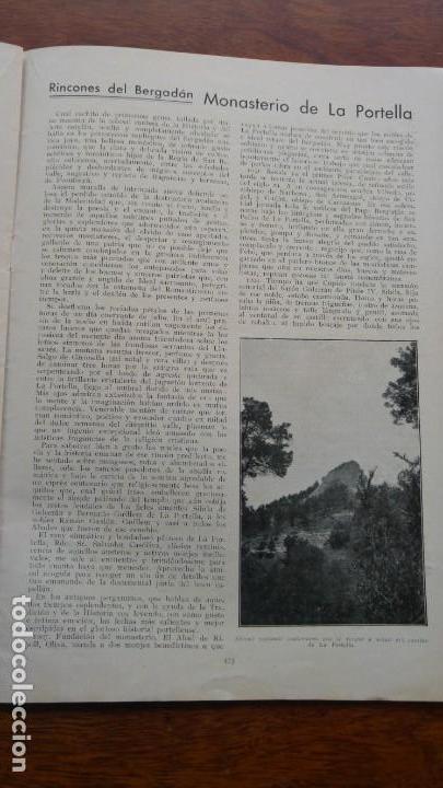 Collezionismo di Riviste e Giornali: MONASTERIO PORTELLA LA QUAR POBLET CENTENARIO DESTRUCCION CONVENTO S.FRANCISCO ASIS REVISTA 1935