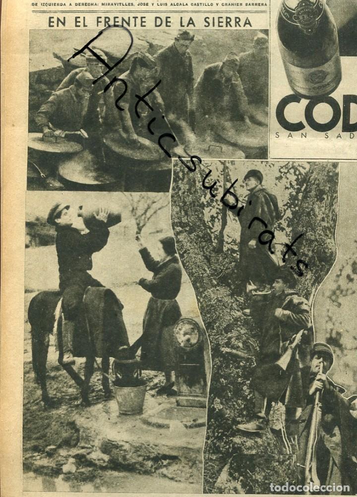 Coleccionismo de revistas y peri&oacute;dicos: VANGUARDIA 1936 GUERRA CIVIL CODORNIU CAVA FOTOS DEL FRENTE DE LA SIERRA