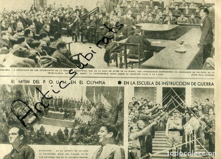 Collezionismo di Riviste e Giornali: VANGUARDIA 1936 GUERRA CIVIL ANTONIO M. SBERT POUM P.O.U.M. JENNIE LEE ARQUER GORKIN NIN