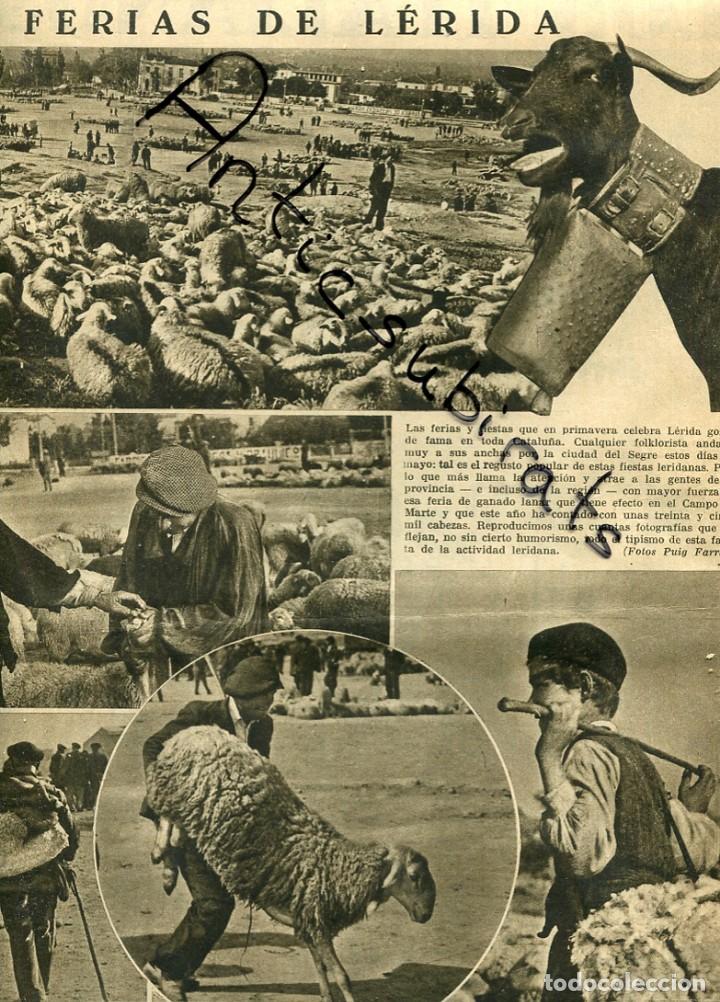 Coleccionismo de revistas y peri&oacute;dicos: VANGUARDIA 1936 PRIMER CONGRESO JURIDICO CATALAN FERIA DE LERIDA COMPANYS EN CASTELLAR DEL VALLES