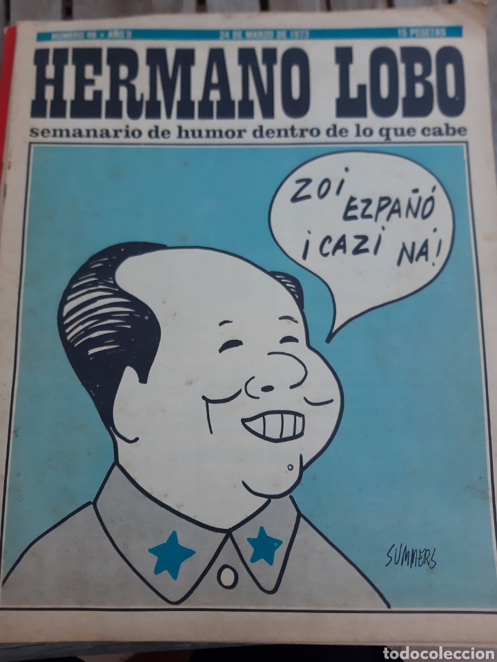 Colecionismo de Revistas e Jornais: Hermano lobo. N&deg; 46. A&ntilde;o II. 24 marzo 1973