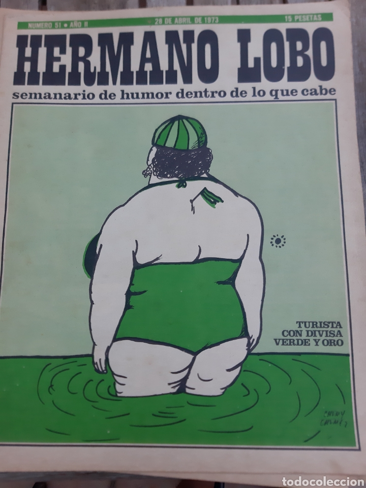 Colecionismo de Revistas e Jornais: Hermano lobo. N&deg; 51. A&ntilde;o II. 28 abrir 1973.