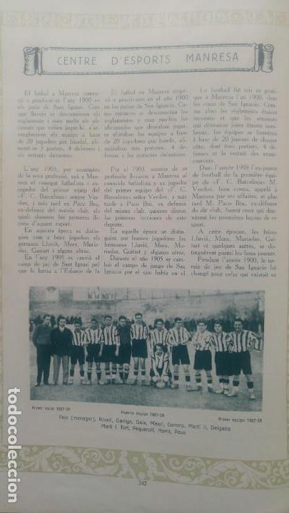Collezionismo di Riviste e Giornali: CENTRE DESPORTS MANRESA CLUB DE FUTBOL DE CATALUNYA BARCELONA FUTBOL CATALA 5 HOJAS 1928