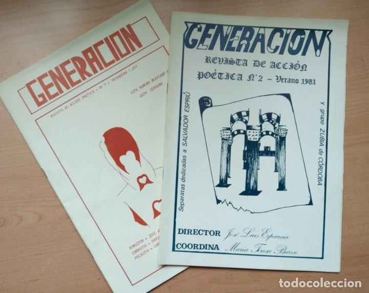 Coleccionismo de revistas y peri&oacute;dicos: Los dos primeros n&uacute;meros de la Revista GENERACI&Oacute;N - Primavera y Verano de 1981
