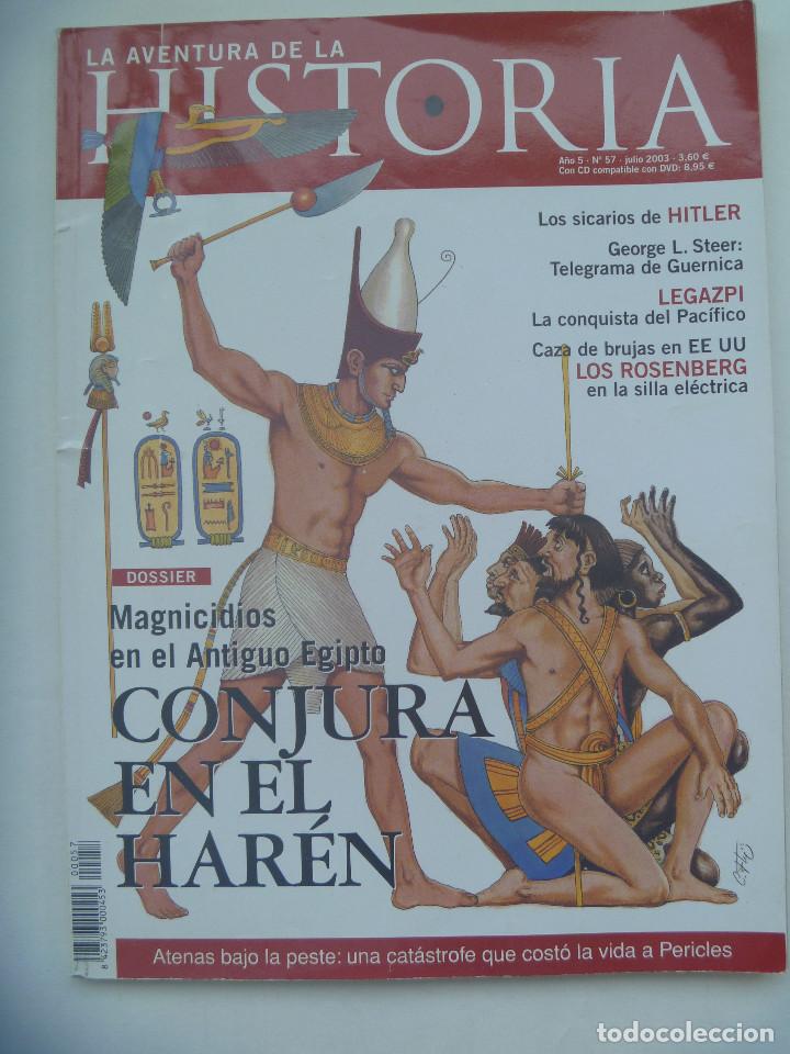 Sammeln von Zeitschriften und Zeitungen: REVISTA LA AVENTURA DE LA HISTORIA , N&ordm; 57, 2003: SICARIOS DE HITLER, EGIPTO CONJURA EN EL HAREN, ET