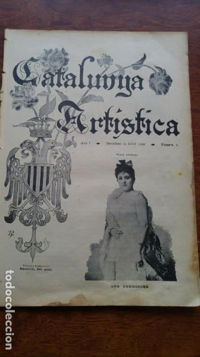 Colecionismo de Revistas e Jornais: REVISTA CATALUNYA ARTISTICA. N&ordm;6 ANY 1900.MODERNISME REUS SANT MARTI PROVENSALS CALDETES ESTRAC