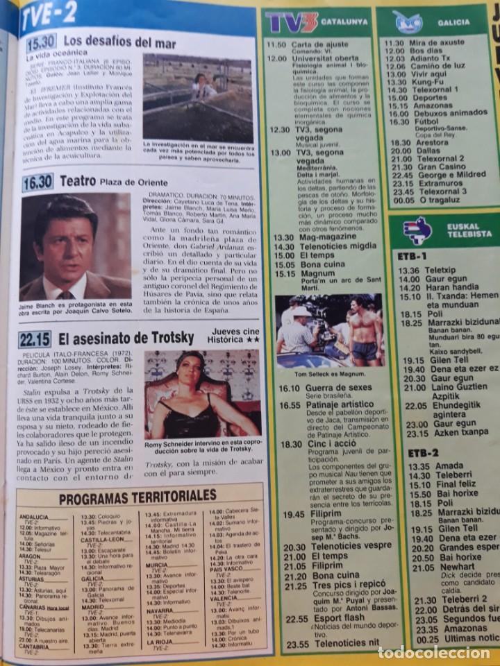 Coleccionismo de Revistas y Peri&oacute;dicos: TOM SELLECK MAGNUM ROMY SCHNEIDER  JAIME BLANCH