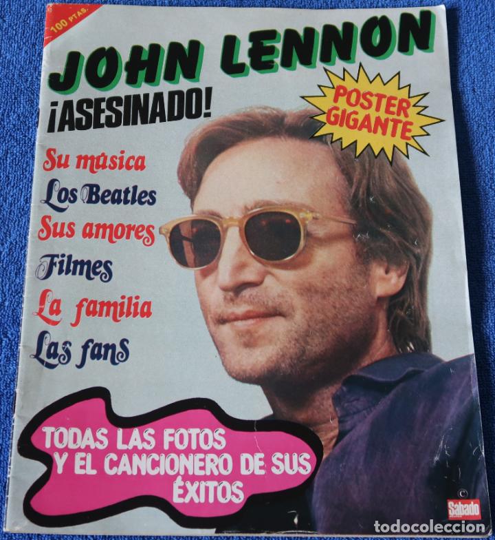 Coleccionismo de revistas y peri&oacute;dicos: John Lenon Asesinado - The Beatles - Edita S&aacute;bado Gr&aacute;fico (1980)