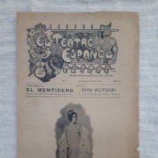 Coleccionismo de Revistas y Periódicos: EL TEATRO ESPAÑOL. SEMANARIO ILUSTRADO DE ARTE, ESPECTÁCULOS Y LITERATURA. 1898.. Lote 163600598