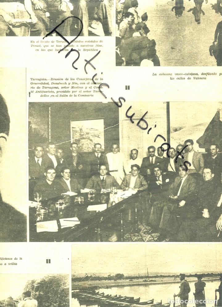 Coleccionismo de revistas y peri&oacute;dicos: DIA GRAFICO GUERRA CIVIL 1936 DOMENENCH NIN MESTRES  TARRAGONA COLUMNA DURRUTI PINA OSERA BUJARALOZ