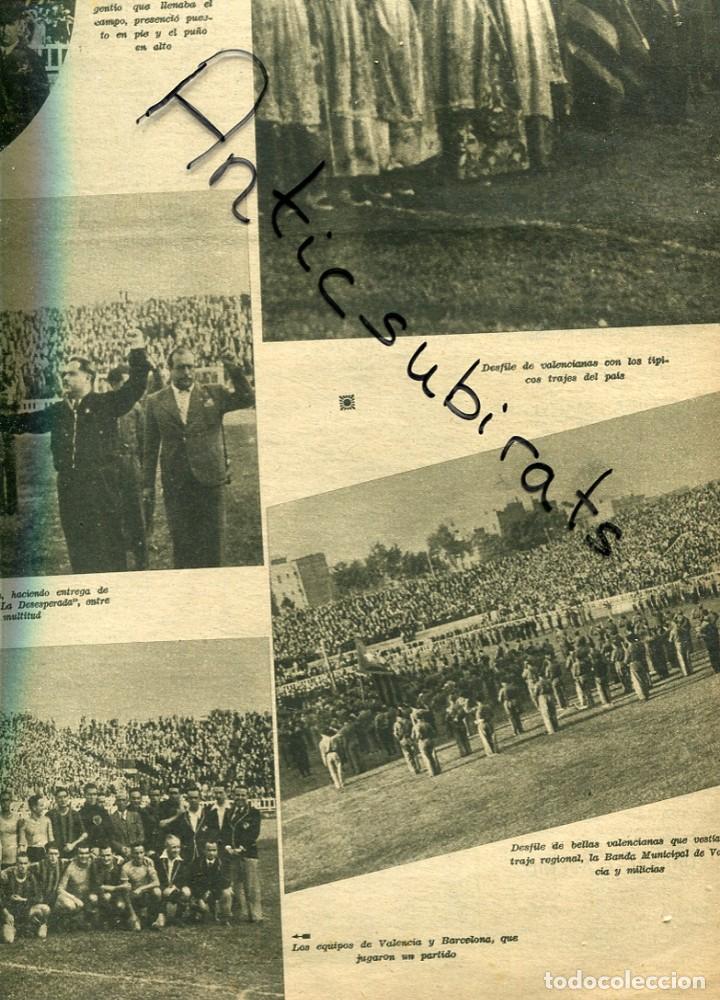 Colecionismo de Revistas e Jornais: EL DIA GRAFICO GUERRA CIVIL 20-10-1936 ALMACENES EL SIGLO DIAZ SANDINO FUTBOL VALENCIA BARCELONA