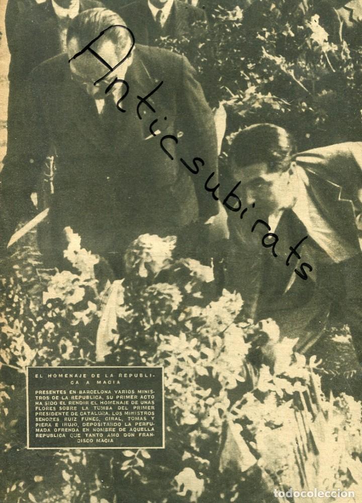 Colecionismo de Revistas e Jornais: EL DIA GRAFICO GUERRA CIVIL 21-10-1936 RUIZ FUNES GIRAL TOMAS PIERA IRUJO MINISTROS MACIA DURRUTI