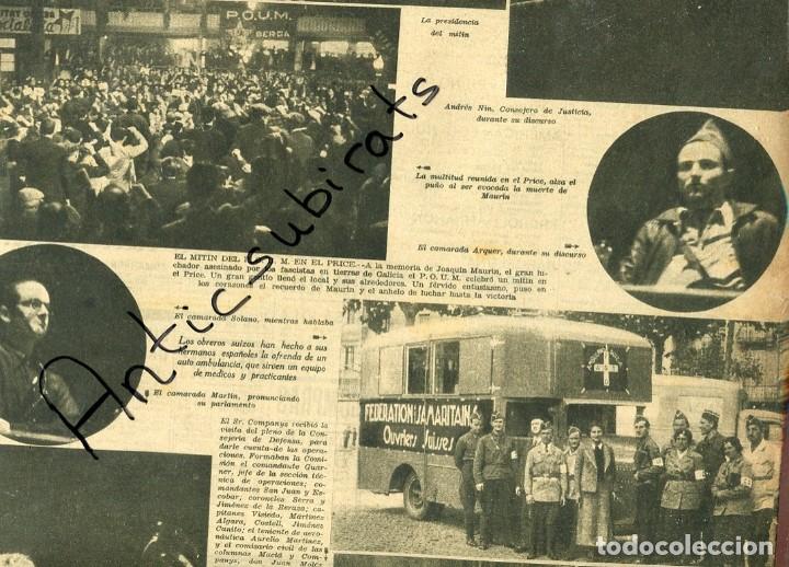 Collection Magazines and Newspapers: DIA GRAFICO GUERRA CIVIL 1936 JOAQUIN MAURIN NIN AMBULANCIA DE LOS PROLETARIOS SUIZOS SUIZA