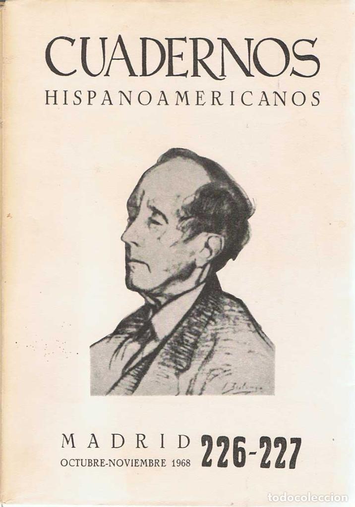 Coleccionismo de Revistas y Peri&oacute;dicos: Cuadernos Hispanoamericanos N&ordm; 226-227. Homenaje a Azor&iacute;n. Ediciones Mundo Hisp&aacute;nico
