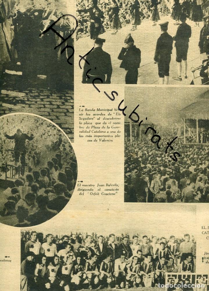 Colecionismo de Revistas e Jornais: DIA GRAFICO GUERRA CIVIL 1936 FUTBOL VALENCIA CATALU&Ntilde;A ORFEO GRAFIENS ESBART DAN&Ccedil;AIRE MONTSERRAT