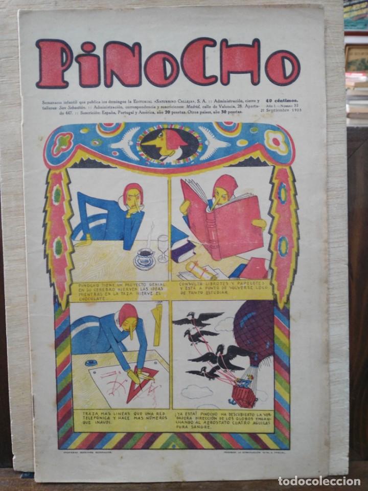 Coleccionismo de Revistas y Peri&oacute;dicos: Pinocho, Semanario Infantil - N&ordm; 32 - Septiembre 1925