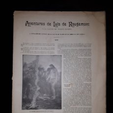 Coleccionismo de Revistas y Periódicos: AVENTURAS DE LUIS DE ROUGEMONT. CAPÍTULO XVI. PUBLICACIÓN DE NUEVO MUNDO.. Lote 164916673