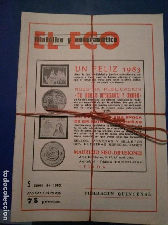 Coleccionismo de revistas y peri&oacute;dicos: El Eco Filatelico y Numismatico disponemos de todos los numeros pidalos.