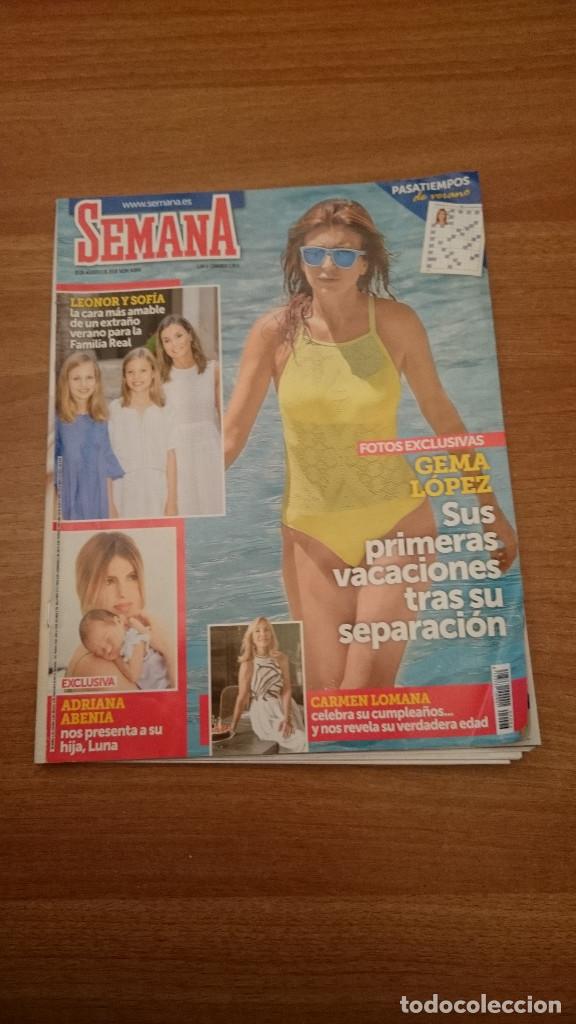 Coleccionismo de Revistas y Peri&oacute;dicos: LOTE DE 7 REVISTAS DE SEMANA N&ordm; EN EL INTERIOR