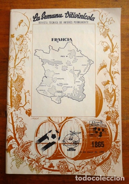 Coleccionismo de Revistas y Peri&oacute;dicos: LA SEMANA VITIVIN&Iacute;COLA. A&ntilde;o XXXVII ; 8 de mayo de 1982 ; N&uacute;m. 1865