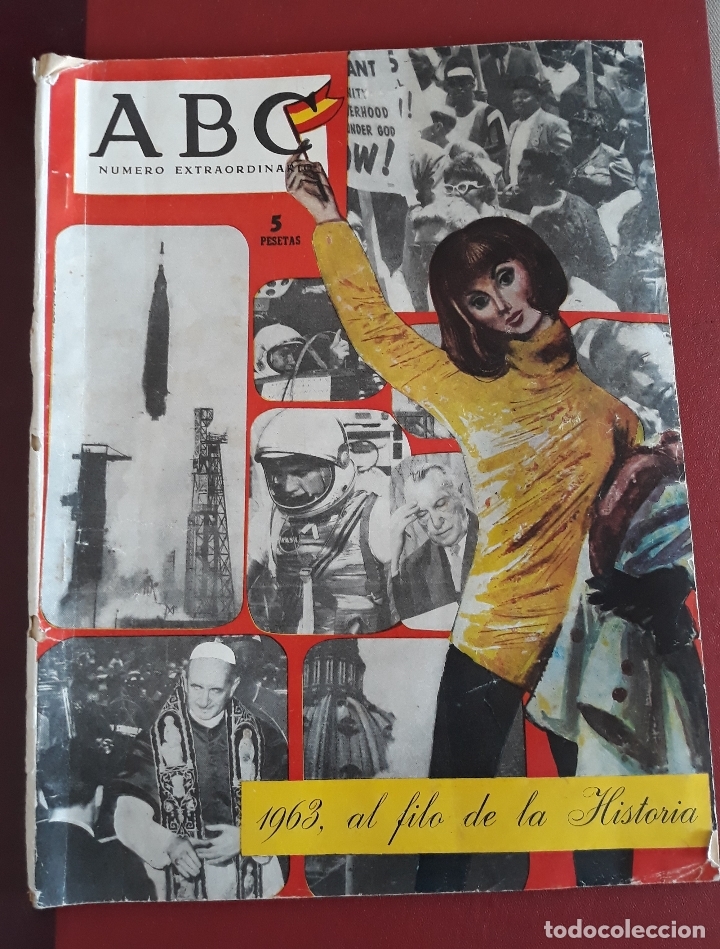 Coleccionismo de Revistas y Peri&oacute;dicos: NUMERO EXTRAORDINRIO ABC. 1963 AL FILO DE LA HISTORIA. PUBLICIDAD
