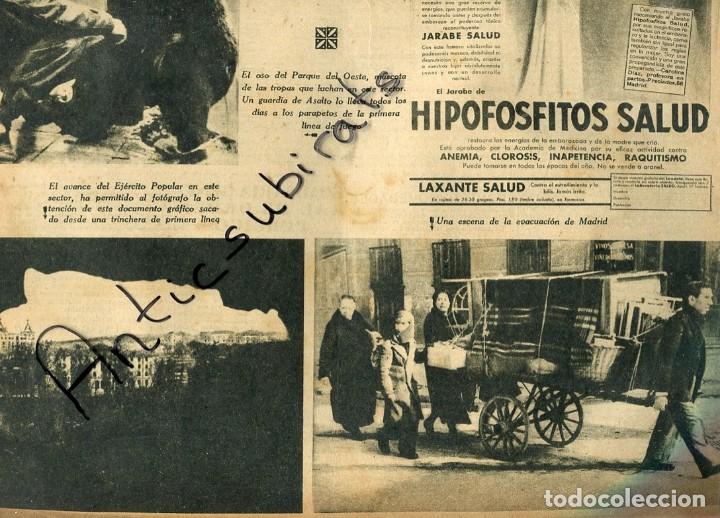 Collectionnisme de Revues et Journaux: DIA GRAFICO GUERRA CIVIL 14-2-1937 FRENTE DEL JARAMA EVACUACION D MADRID REFUGIADOS CORDOBA MONTORO