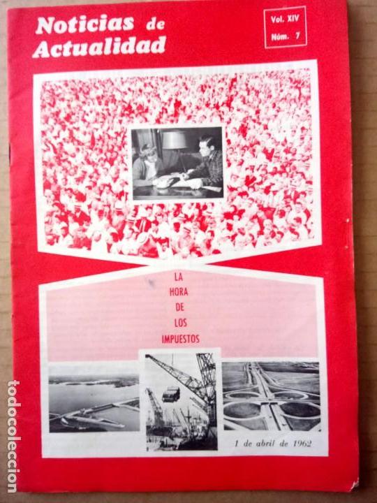 Coleccionismo de revistas y peri&oacute;dicos: NOTICIAS DE ACTUALIDAD, ABRIL DE 1962