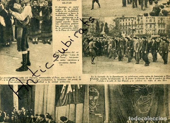 Collectionnisme de Revues et Journaux: DIA GRAFICO GUERRA CIVIL 1937 GAITA EL ORFEON GALLEGO LEJOS DE MI TIERRA MIGUEL PEDROLA BARCELONETA