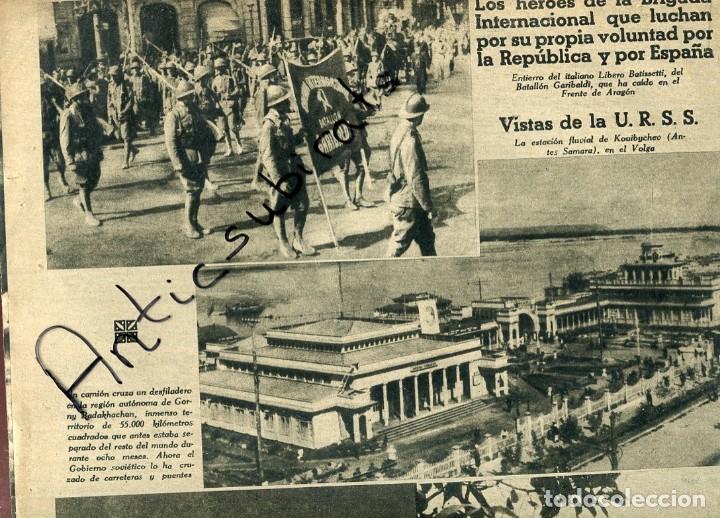 Colecionismo de Revistas e Jornais: DIA GRAFICO GUERRA CIVIL 1937 ANTIFASCISTAS ITALIANOS ITALIA BATALLON GARIBALDI LIBERO BARISSETTI