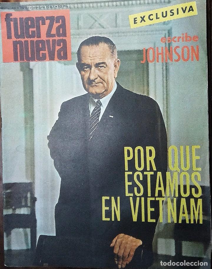 Collectionnisme de Revues et Journaux: FUERZA NUEVA A&Ntilde;O I N&Uacute;MERO 46 DEL 25 NOVIEMBRE 1967 EXCLUSIVA