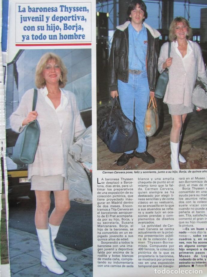 Coleccionismo de Revistas y Peri&oacute;dicos: RECORTE REVISTA SEMANA N&ordm; 2920 1996 CARMEN CERVERA THYSSEN, MONICA HOYOS