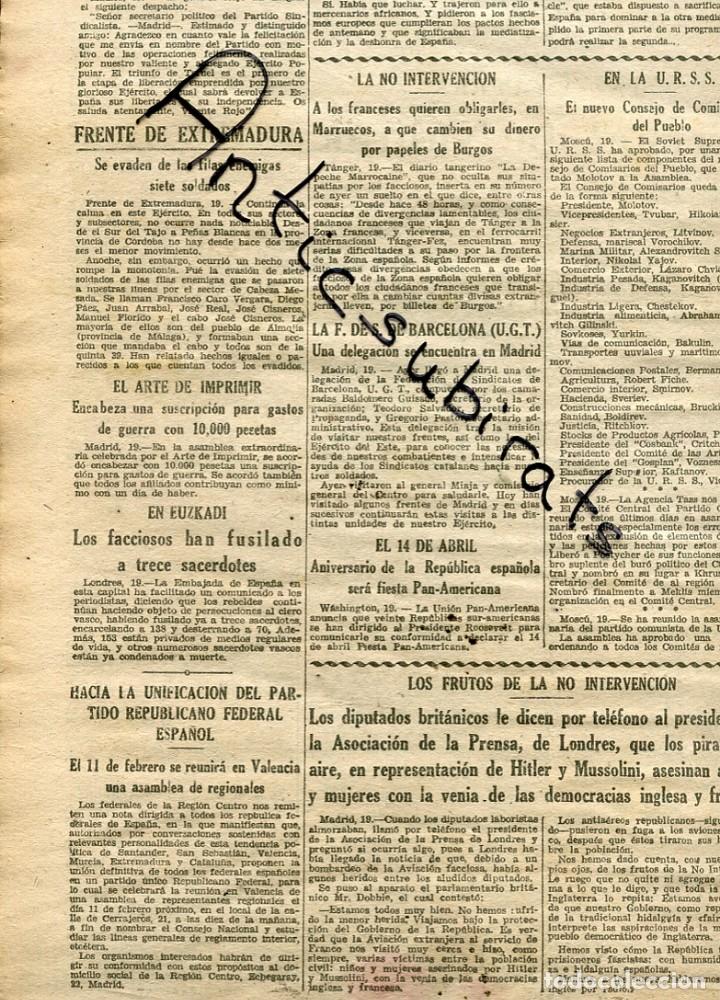 Collection Magazines and Newspapers: DIA GRAFICO GUERRA CIVIL 1938 FUSILAMIENTO FASCISTA D SACERDOTES EN EUZKADI MULETON BOMBAS BARCELONA