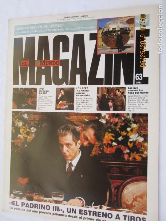 Coleccionismo de Revistas y Peri&oacute;dicos: MAGAZINE EL MUNDO REVISTA N&ordm; 63 ENERO 1991 - EL PADRINO III, UN ESTRENO A TIROS.