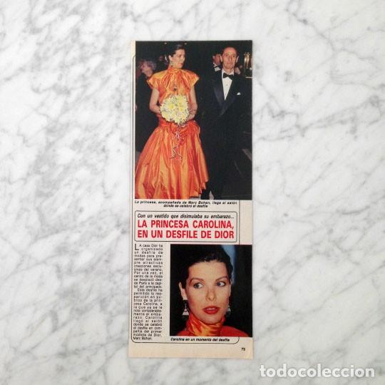 Collectionnisme de Revues et Journaux: RECORTE - CAROLINA DE MONACO - 1986