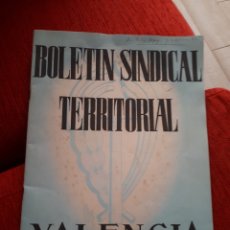 Coleccionismo de Revistas y Periódicos: BOLETÍN SINDICAL TERRITORIAL VALENCIA JULIO 1943. PRIMER BOLETIN. Lote 166688541