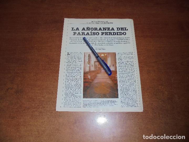 Collectionnisme de Revues et Journaux: ART&Iacute;CULO PRENSA A&Ntilde;O 1984 LA REAL HERMANDAD DE NOBLES ESPA&Ntilde;OLES DE SANTIAGO, EN N&Aacute;POLES