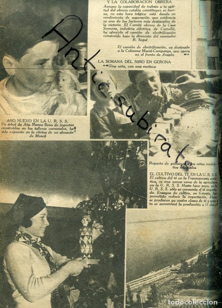 Collezionismo di Riviste e Giornali: DIA GRAFICO GUERRA CIVIL 1937 LOS NI&Ntilde;OS Y LOS JUGUETES MU&Ntilde;ECA DE GERONA JAUME MIRAVITLLES PROPAGANDA