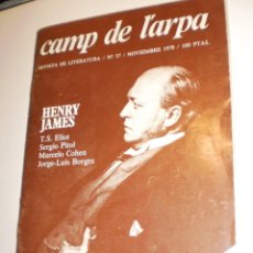 Coleccionismo de Revistas y Periódicos: REVISTA DE LITERATURA CAMP DE L'ARPA (CASTELLANO) Nº 57 NOVIEMBRE 1978 (EN MUY BUEN ESTADO). Lote 167037900