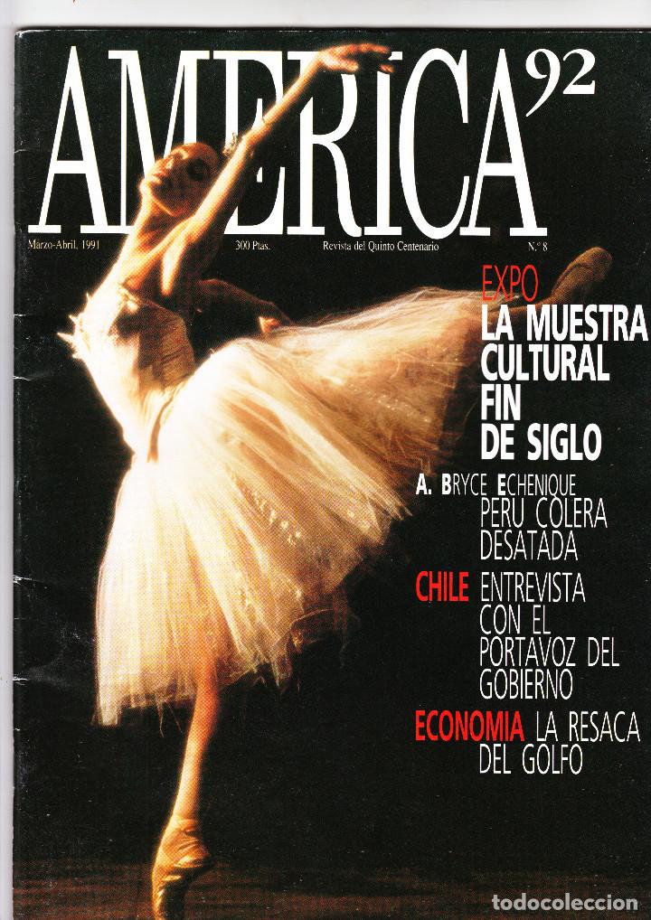 Coleccionismo de revistas y peri&oacute;dicos: REVISTA AMERICA 92 MARZO ABRIL N&ordm; 8